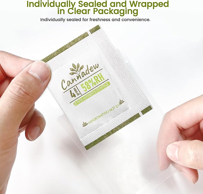 58% RH 4Gram (15 Pack) Two-Way Humidity Control Packets– Humidity Packs & Humidity Absorber for Storage, Hydration Packets in Resealable Bag - Image 6
