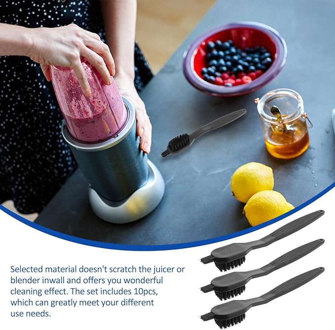 Juicer Cleaning Brush with Suction Handle Small Nylon Brush for Cleaning Juicer Machines Blenders and Kitchen Fruit Tools - Image 7