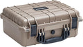 MEIJIA Portable All Weather Waterproof Protective Case,Hard Case,Camera Case With Customized Fit Foam,Fit Use of Drones,Camera,Equipments,Pistols,13.35 x11.63x5.98inches (Desert Tan) by MEIJIA