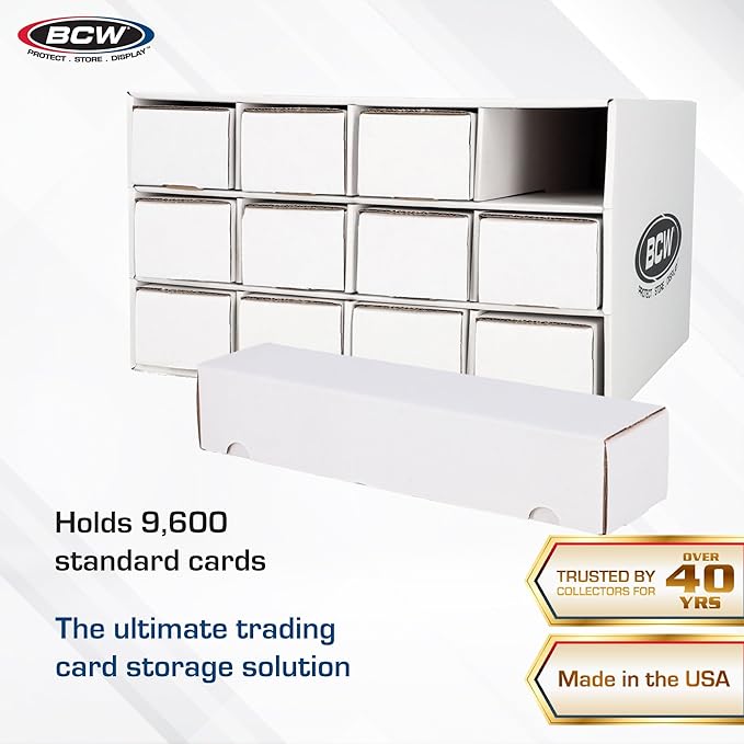 BCW Card House Storage Unit with 12 x 800ct Boxes | Holds Up to 9600 Cards | Organizer for Sports Cards, Pokémon, Magic: The Gathering & More - Image 2