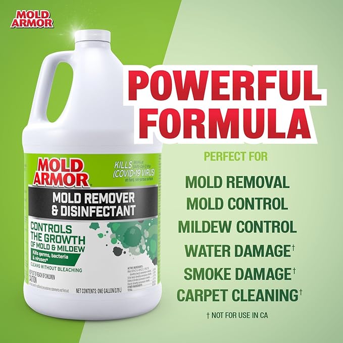 Mold Armor Mold Preventer, Disinfectant and Flood Cleanup, 1 gal., Control & Prevent the Growth of Mold and Mildew, Cleans without Bleaching, Ready to Use - Image 8