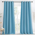 NICETOWN Blackout Curtain 118 inch Long, Teal Blue, W55 x L118, 1 Panel, Thermal Insulated Window Treatment with Grommet Room Darkening Thermal Insulated Panel for Bedroom/Living Room by NICETOWN