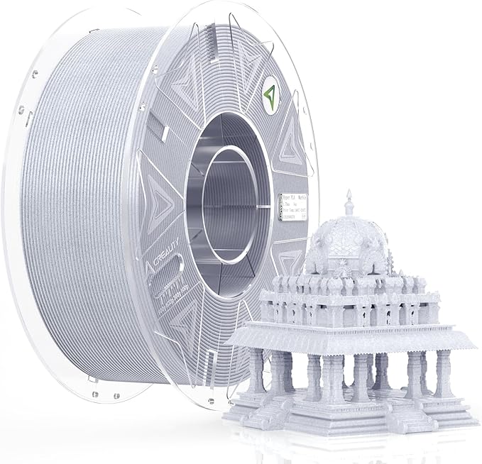 Official RFID Creality Hyper PLA RFID Filament 1.75mm Marble for K2 Plus Combo, High Speed 30-600mm/s 3D Printer Filament, 1kg(2.2lbs)/Spool Hyper PLA RFID Support CFS, for Most 3D Printers Marble by Creality
