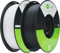 Soleyin Ultra PLA Filament 1.75mm PLA 3D Printer Filament High Speed 30-600mm/s Dimensional Accuracy +/- 0.02mm, 2kg Spool (4.4lbs) - Black+White by Skouphy
