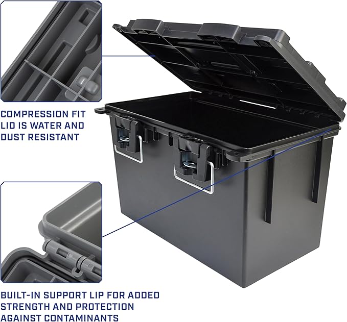 Sheffield 12773 XL Storage Bins With Lids, 2-Pack Stackable Storage Bins, Made in USA, Lockable and Water-Resistant Containers with Lids, Plastic Containers for Home, Classroom, and Dorm - Image 6