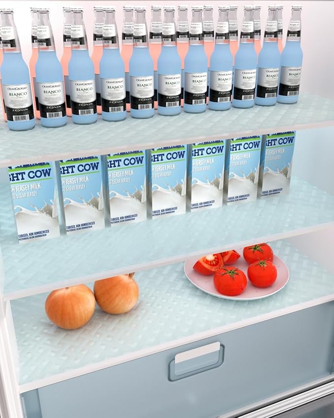 Shelf and Drawer Liner for Kitchen Cabinet, Non-Adhesive 18in x 240in Waterproof Contact Paper Refrigerator Liners Thickened Durable EVA Material Non Slip Mat for Dresser Cupboard Pantry Protector - Image 9