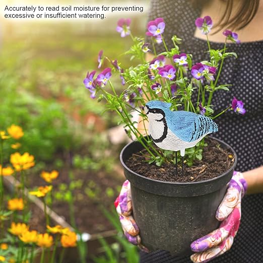 Watering Alarm Bird Plant Soil Tester, Hygrometer Sensor Gardening Tool, for Planter Water Remind Warining Alert(Battery Included)(Blue) - Image 3