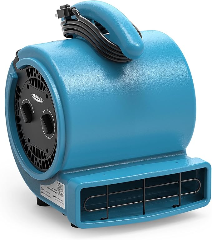 ALORAIR 1000 CFM Air Mover Blower Fan for Drying, Ventilating, Exhausting, Cooling, Utility Timer Fan with 3 Speeds, 5 Adjustable Angles, 20ft Long Cord for Home, Industrial, Commercial Use - GE1000T by ALORAIRSOLUTIONSINC0J0DC