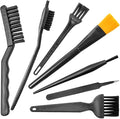 Computer PC Keyboard Laptop Electronics Camera Small Cleaning Brush Kit (Black, Set of 7) by APBFH