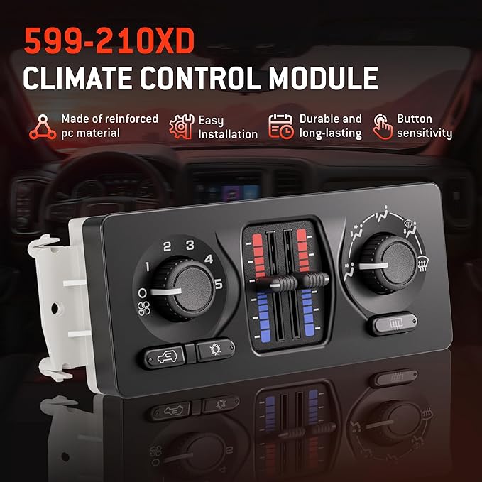 599-210XD Climate Control Module AC Control Panel Fit for 2003-2007 Chevy GMC Buick Cadillac Isuzu Saab Vehicle - Silverado Sierra 1500 2500 3500 Tahoe Suburban Avalanche Trailblazer Envoy Yukon 9-7X - Image 4