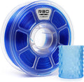 R3D PLA Filament 1.75mm, 0-370 mm/s High Speed PLA Printing, Dimensional Accuracy +/- 0.02mm, 1KG (2.2lbs) Clear Plastic Spool 3D Printer Filament (Transparent Blue) by R3D