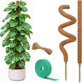Moss Pole Monstera Plant Support – 2 Pack 28” Bendable Moss Pole Monstera Plant Support, Plant Stakes for Indoor Plants, Tall Plant Sticks Support for Climbing Plants by Craft911byLIME