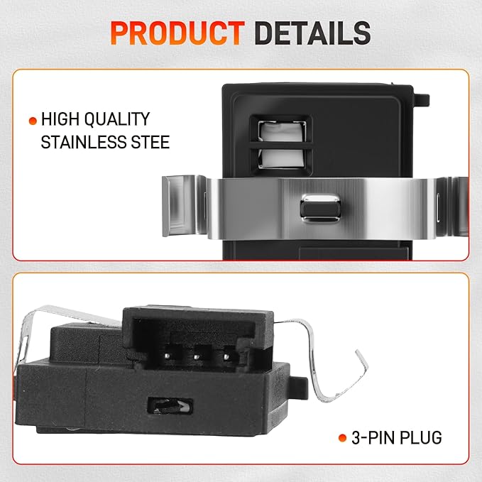 55111389AF HVAC Humidity Sensor Compatible with Jeep Grand Cherokee Compass, Dodge Ram 1500 Durango Challenger Charger Journey Dart, Pacifica Voyager 200 300, 2011-2023, Replace# 926-369 55111389AD - Image 7