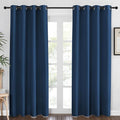 NICETOWN Blackout Curtains 84 Inch Length, Thermal Insulated Room Darkening Drapes Grommet Window Covering for Living Room Bedroom (W52 x L84 Inch, 1 Panel, Moroccan Blue) by NICETOWN