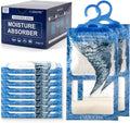Hanging Moisture Absorbers Bags, Effective Dehumidifiers for Closet, Wardrobe & Bedroom, Absorbs Excess Humidity, Prevents Dampness & Odor, Easy to Use & Long-Lasting Fragrance-Free by CAREHE