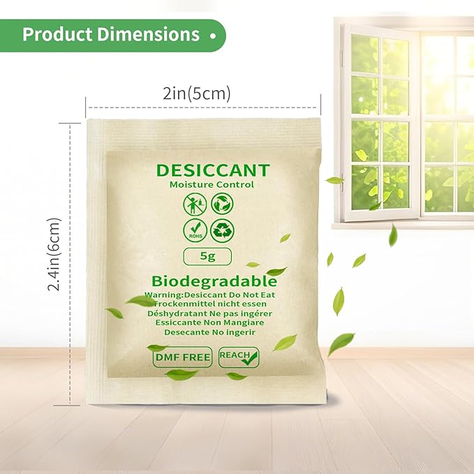 O2frepak 5G (200Packets) Food Grade Moisture Absorber Montmorillonite Desiccant Packets for Storage,with Higher Moisture Absorption - Image 3