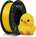 Sovol 3D Printer PETG Filament 1.75mm 1KG (2.2lbs), High Precision, Strong Toughness, Wiring Tightness, Dimensional Accuracy +/- 0.03 mm, 3D Printing PETG Filaments, Yellow by Sovol