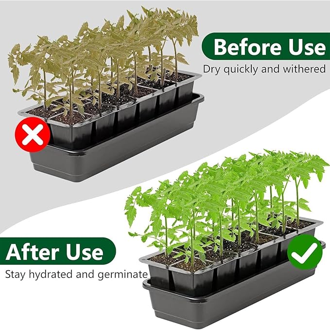 Capillary Mats – Greenhouse Plant Watering Mats, Absorbent Growing Pad | Wicking Fabric Capillary Pad, Seed Starting Moisture Control Mat, Bench Liner, Gardening Watering Organizer - Image 3