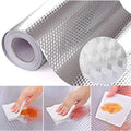 Kitchen Wallpaper Oil Proof Sticker Aluminum Foil Backsplash Self-Adhesive Contact Paper Cabinet Liner Waterproof and Heat Resistant Peel and Stick Wallpaper(15.7X118 Inches) by Beminh