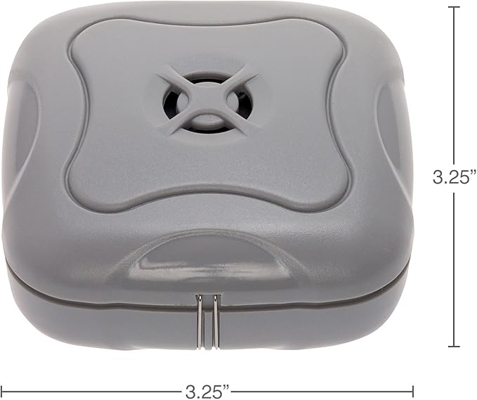 2 Pack Water Leak Detector - 95 dB Flood Detection Alarm Sensor for Bathrooms, Basements, Laundry Rooms, Garages, Attics and Kitchens by Mindful Design (Grey, 2 Pack) - Image 6