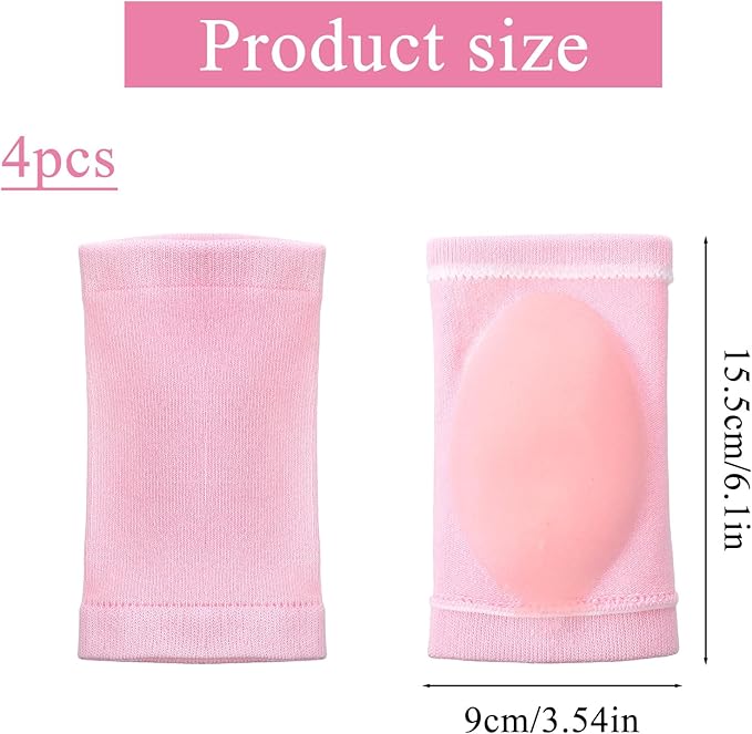 2 Pairs Elbow Moisturizing Sleeve for Women, Soft Gel Cover Elbow Protector Sleeves Elastic Gel Pads for Moisturizing Dry Cracked Skin Care - Image 5
