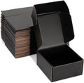 Small Shipping Boxes 6x6x3 Inch (25 Pack) - Sturdy Black Corrugated Cardboard Boxes for Small Business, Ecommerce, Mailing & Packaging | Recyclable Gift & Storage Boxes by DUZCLI