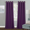 MYSKY HOME Blackout Curtain for Bedroom, Grommet Room Darkening Curtain, Amazing Triple Weave Thermal Insulated Curtain, 1 Curtain Panel ( 52 x 95 Inch, Royal Purple ) by MYSKYHOME