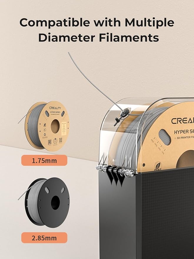 Creality Filament Dryer Box Pro, Upgraded 360° Heating with Fan, Dust & Moisture-Proof Storage, 3D Printer Filament Spool Holder, Dehydrator for 1.75mm/2.85mm PLA PETG ABS TPU - Image 7