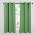 NICETOWN Room Darkening Curtains 63" Long Set of 2 for Bedroom, Forest Green Nursery Essential Thermal Insulated Solid Grommet Top Blackout Curtains/Drapes (1 Pair, 42 inches Wide) by NICETOWN