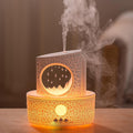 Raindrop Humidifiers for Bedroom,300ML Ultrasonic Small Humidifier, Aromatherapy Essential Oil Vaporizer, Essential Oil Diffuser with Atmosphere Light,Suitable for Bedroom, Hotel,Gym,Yoga Room by fuliyingAhealthierhome