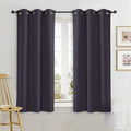 NICETOWN Blackout Curtain Blind for Bedroom, Single Panel, W34 x L63 inches, Greyish Purple, Thermal Insulated Grommet Blackout Room Darkening Drape/Drapery by NICETOWN
