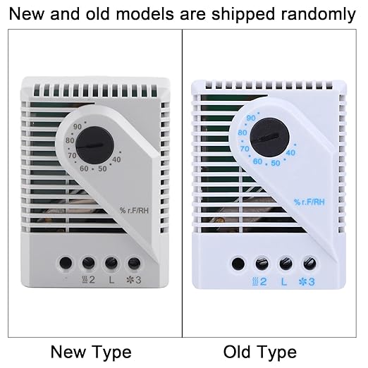 Humidity Controller, MFR012 Mechanical Pre Wired Humidifier Dehumidifier, PC Case Heat Impact Humidistat for Crawl Space Curing Meat Grow Room (MFR012) - Image 4