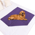 Smiry Waterproof Dog Bed Cover Pet Blanket, Soft Washable Dog Blanket for Furniture Bed Couch Sofa Reversible, Checkered (40"x50", Purple/Purple) by Smiry