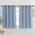 NICETOWN Vintage Blue Blackout Curtain for Living Room - Solid Thermal Insulated Grommet Blackout Panel/Drape for Bedroom Kitchen Window (1 Panel, 52 inches Wide by 54 inches Long) by NICETOWN