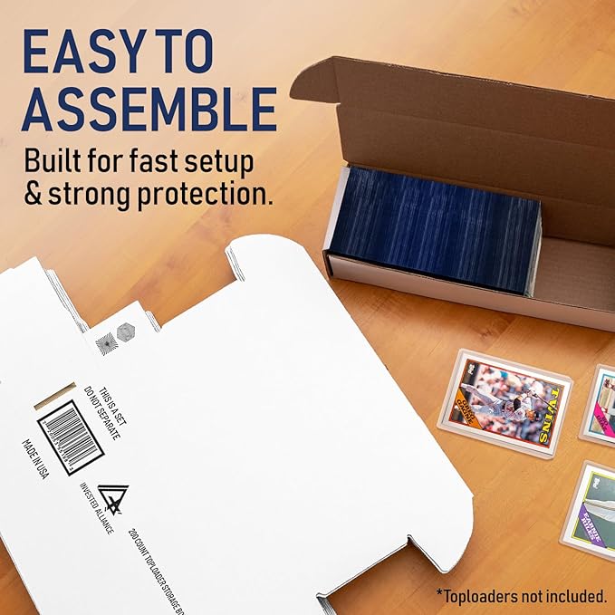 Premium Trading Card Box Storage For Sports, Baseball, Football, Basketball, MTG & TCG Collector | Baseball Card Storage Boxes & Organizer For Magic Sorter Bulk. Sports Holder For Collection. - Image 6