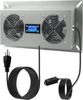 Crawlspace Ventilation Fan with Temp and Humidity Controller, Freeze Protection Thermostat, Stainless Steel Exhaust Fan for Crawl Spaces Basement Attic Garage Hydroponics Grow Tents (220 CFM Airflow) by Unknown