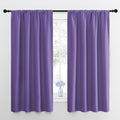NICETOWN Kitchen Curtains, Short Blackout Drapes, Lilac Purple, 42" Wide by 54" Long, 2 PCs, Thermal Insulated Blackout Curtain Panels for Kids Room, Play Room by NICETOWN