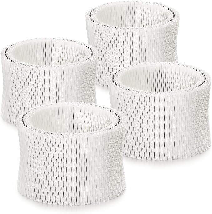 WF2 Humidifier Filter Compatible with Vicks V3100 V3500N V3700 V3800 V3900 Sunbeam 1118 Series, Fit for Honeywell HCM-350 HCM-630 HCM-300T Relion WA-8D Enviracaire ECM-500 Pack of 4 by PANDEELS