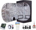 Hydroponic 24"X24"X48" Indoor Grow Tent Kit W/Analog Timer+Humidity Monitor+Bonsai Shear+5'X15' Net Treill+Grow Light Hangers for Indoor Plant Growing (24"X24"X48") by Unknown