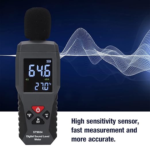Digital Sound Level Meter Decibel Meter 30-130dBA Noise Measurement Device for Accurate Noise Monitoring in Home Office Industrial Environments - Image 6