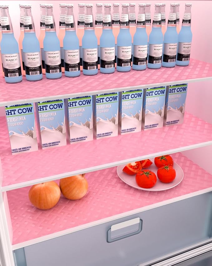 Shelf and Drawer Liner for Kitchen Cabinet, Non-Adhesive 18in x 360in Waterproof Contact Paper Refrigerator Liners Thickened Durable EVA Material Non Slip Mat for Dresser Cupboard Pantry Protector - Image 9