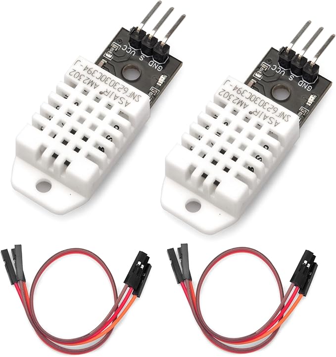 2pcs DHT22/AM2302 Digital Humidity and Temperature Sensor Module for Arduino Raspberry Pi, Temp Humidity Gauge Monitor Electronic Practice DIY Replace SHT11 SHT15 by Unknown