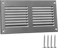6x2 Vent Cover (Duct Opening) - HVAC Return Air Grille for Wall and Ceiling - Stainless Steel AC Vent Cover with Mesh - Rectangular Ventilation Register - Overall Size: 7,87" W x 3.94" H by TURvent