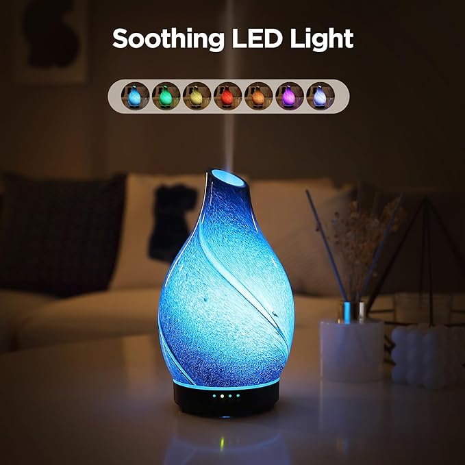 Star River Aromatherapy Diffuser - 160ml Ultrasonic Essential Oil Diffuser with 7-Color LED Night Light, Cool Mist Humidifier, Intermittent Mode & Auto Shut-Off for Home, Gift - Image 2