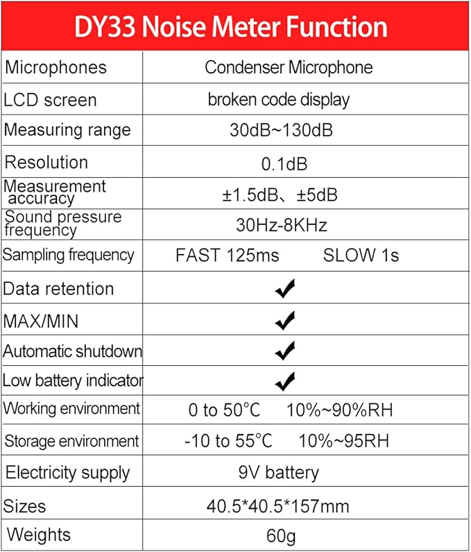 High Precisions Sound Leveling Meter Decibel Noise Tester Digital Noise Meter Simple To Use For Environmental Monitorings Industrial Analysis - Image 3