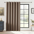 RYB HOME Blackout Thermal Insulated Curtains, Portable Curtain for Sliding Glass Door/Storage/Space Room Divider, Large Window Treatment Room Divider Panel, W80 x L84, Cappuccino, 1 Panel by RYBHOME