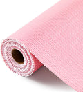 Drawer and Shelf Liner, Non-Slip Kitchen Cabinet Liners Non-Adhesive Thick Strong Grip Waterproof Washable Mats Protect Dresser Shelves Cupboard Bathroom Cabinets, Pink, 24 in X 10 FT by ALIUNI