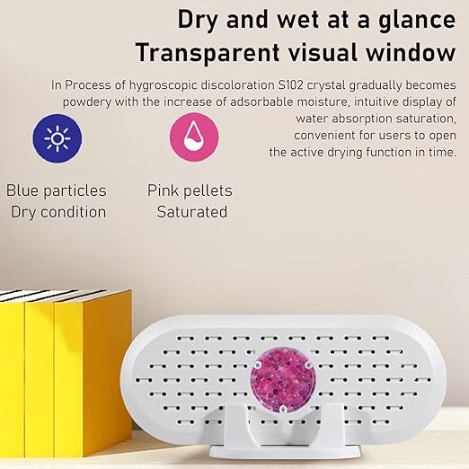 Kadimendium Mini Absorbers ABS 5W 6V White Effective Electric Dehumidifiers for Closet Shoe Cabinet 15 X 6.5cm for Small Spaces - Image 3