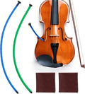 Kathfly 2 Pcs Violin Humidifier Instrument Accessory Violin Sound Hole F Hole Humidifier with Microfiber Cleaning Cloth to Prevent Cracking Buzzing Protruding Fret Ends Top Sink Dryness(Blue, Green) by Kathfly