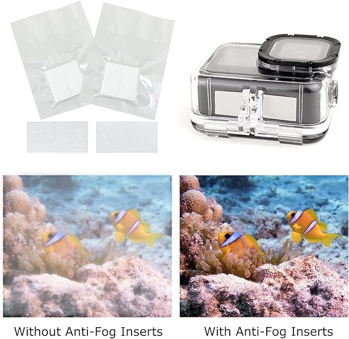 MEETOOT 48PCS Anti Fog Inserts Reusable Moisture Absorbing Strips Humidity Removing Defogger for Underwater Dive Housings, Hero - Image 5